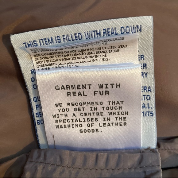 Moncler Authentic Purple Fur Down Jacket Modane Giubbotto Size 3 Large - Picture 8 of 14